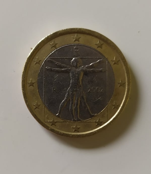 Moneda 1€ Italia 2002