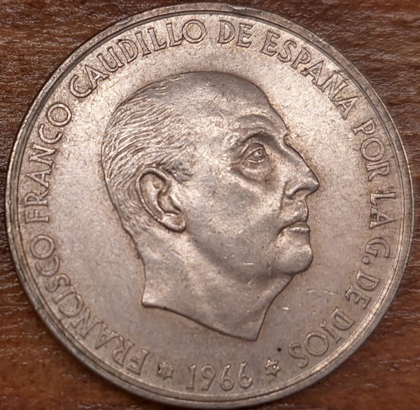 moneda 100 Pesetas Franco estrella 1970