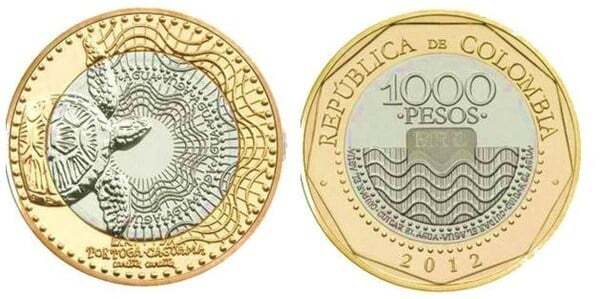 Moneda de 1.000 pesos Colombianos de 2019 (299) (XF)
