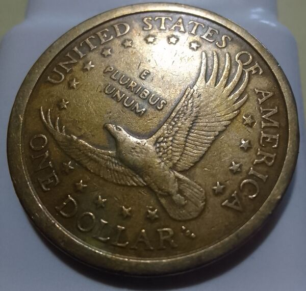 Un dollar sacagawea de EEUU año 2000