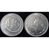 Moneda de 20 pesos mexicanos del año 1982