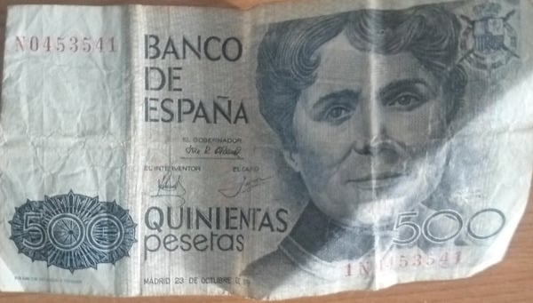 billete 500 PTAS