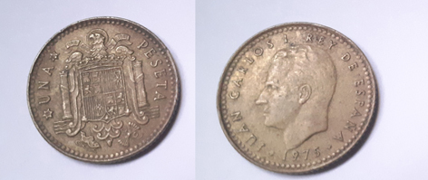 1 peseta 1975