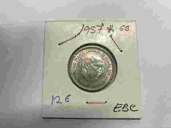 5 Ptas 1957 *66 EBC