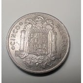 Moneda 5 pesetas 1949*50 Franco