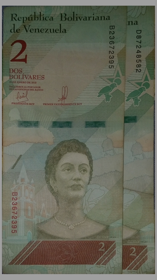 2 bolívares 2018