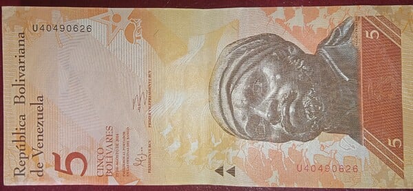 Billete 5 Bs
