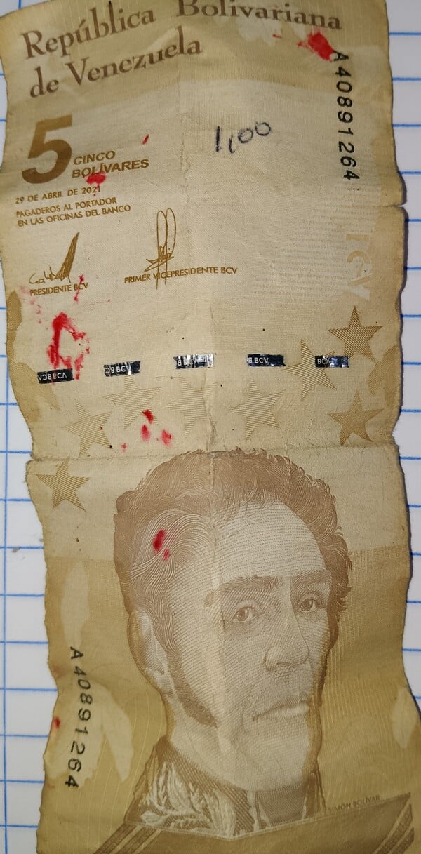 Billete de 5 bs