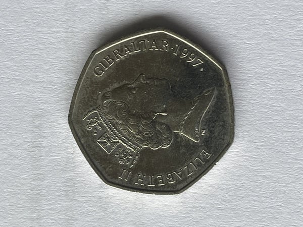 Moneda de Gibraltar 1997