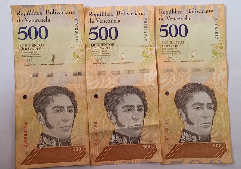 Billetes de 500 bolívares