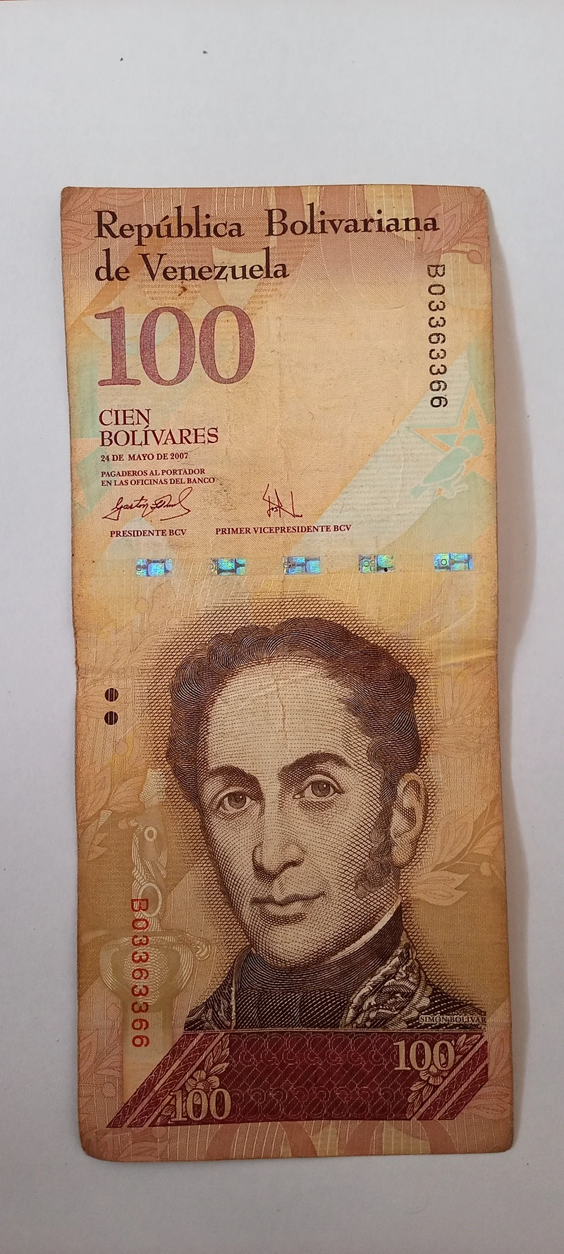 Billetes de 100