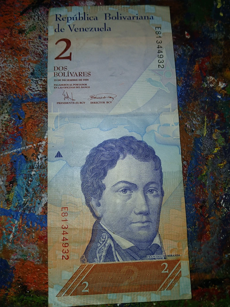 Billete de 2 bolivares 2008