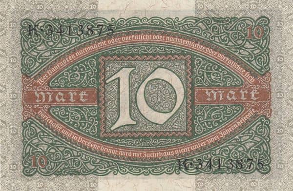 10 Mark Reichsbanknote
