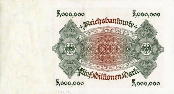 5000000 Mark Reichsbanknote