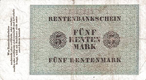 5 Rentenmark Rentenbank