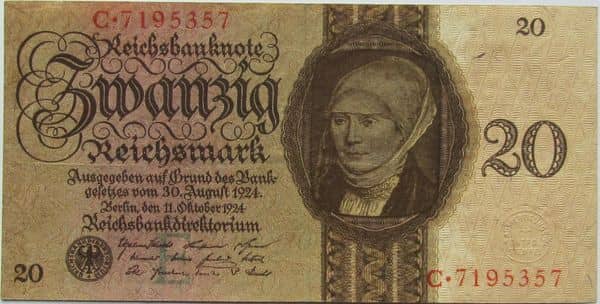 20 Reichsmark Reichsbanknote