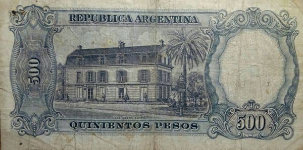 5 Pesos (surimpression sur 500 Pesos)