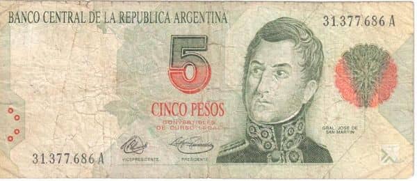 5 Pesos (Convertibles de Curso Legal)