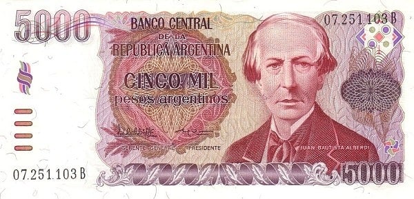 5000 pesos argentins