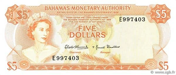 5 Dollars Elizabeth II