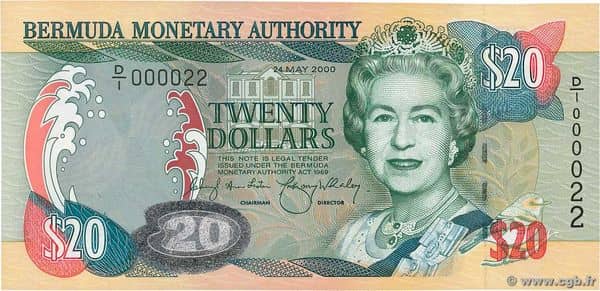 20 Dollars Elizabeth II