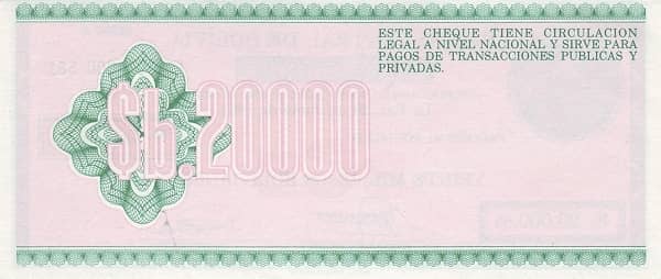 20000 Pesos Bolivianos