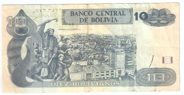 10 Bolivianos Estado Plurinacional Serie I-J