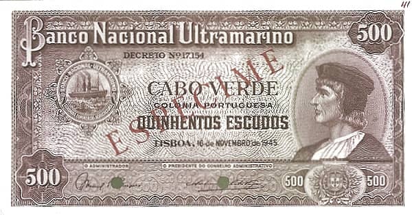 500 Escudos Bartolomeu Dias