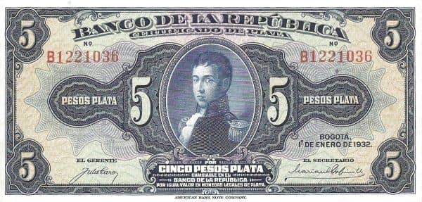 5 Pesos Plata