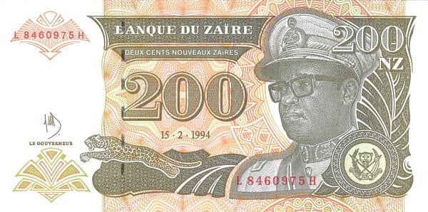 200 Nouveaux Zaïres