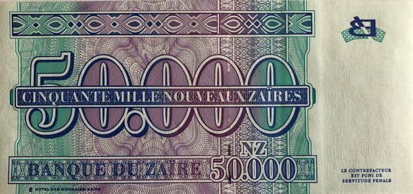 50000 Nouveau Zaïres