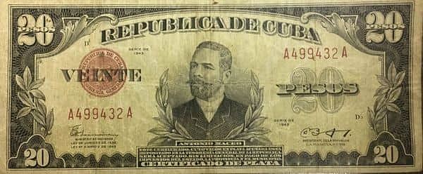 20 Pesos (Certificado de plata)