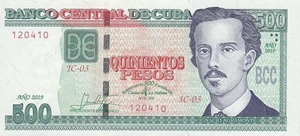 500 pesos (500e anniversaire de la fondation de la ville de La Havane)