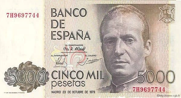 5000 Pesetas (Juan Carlos I)