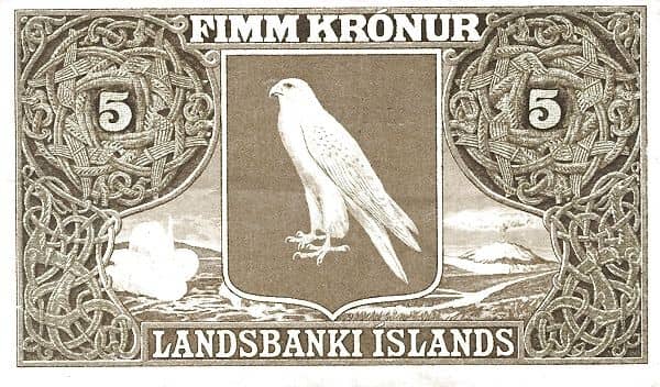 5 Krónur Landsbanki Íslands