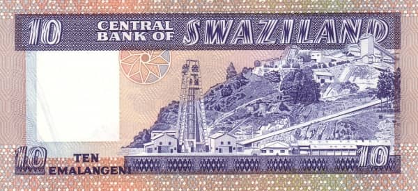 10 Emalangeni Diamond jubilee of King Sobhuza II