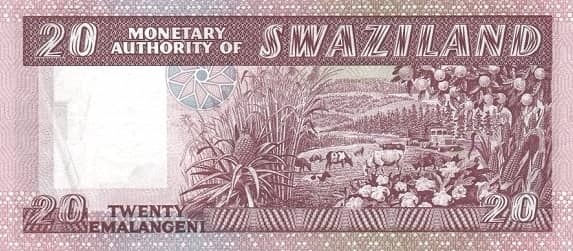 20 Emalangeni Diamond jubilee of King Sobhuza II