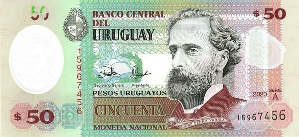 50 pesos uruguayens