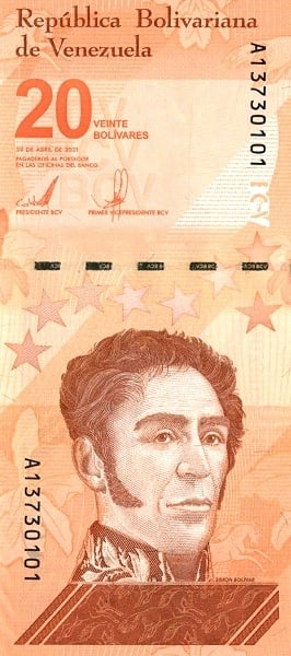 20 bolivares