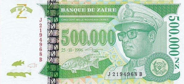 500000 nouveaux zaïres