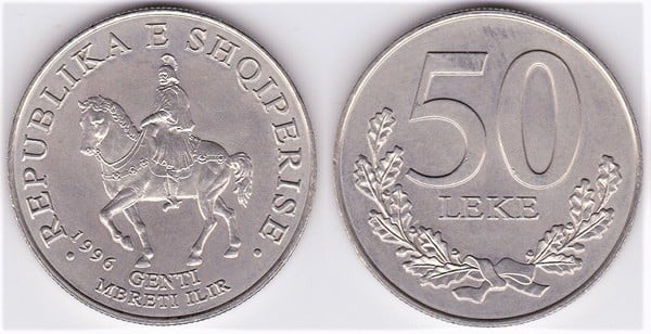 50 leke (Roi Gentius d'Illyrie)