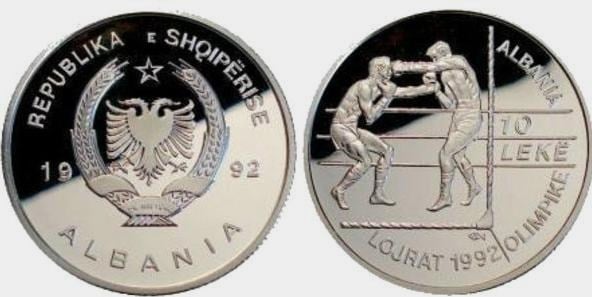 10 leke (XXVe Jeux Olympiques Barcelone 1992-Boxing)