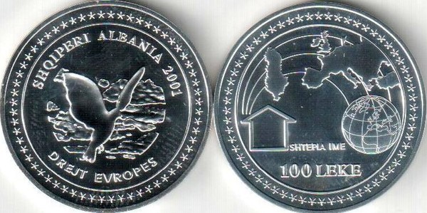 100 leke (Intégration albano-européenne)