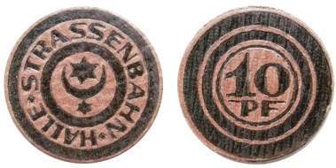 10 pfennig (Ville de Halle an der Saale Province prussienne de Saxe)