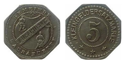 5 pfennig ( Laurahütte - Haute-Silésie)