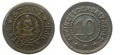 10 pfennig (Saalfeld-Prusse orientale)