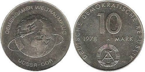 10 mark (Vol orbital commun URSS-RDA)