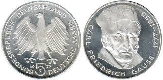 5 mark (200 Aniversario del nacimiento del Matemático Carl Friedrich Gauss)