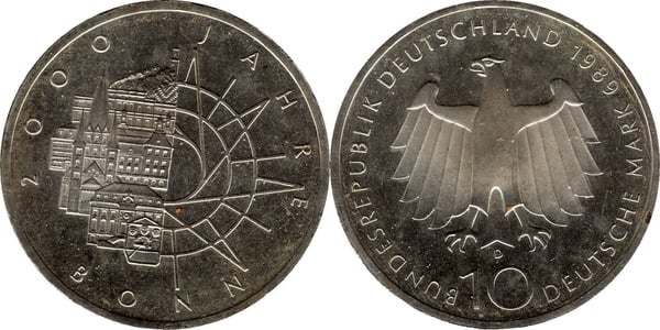 10 mark (2000e anniversaire de la ville de Bonn)