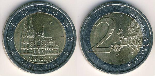 2 euro (Land de Rhénanie-du-Nord-Westphalie)